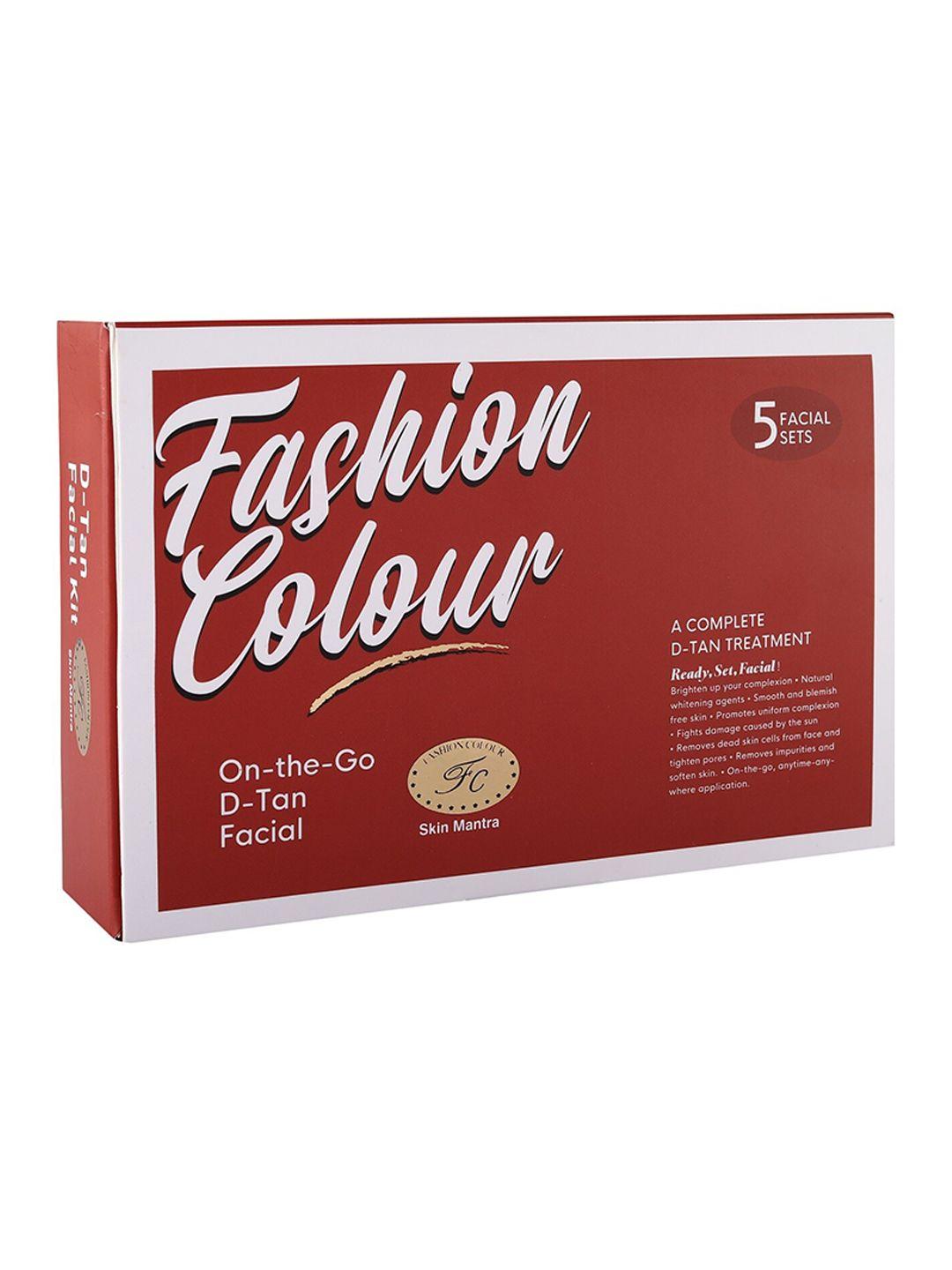 fashion colour on-the-go d-tan facial kit - 125g