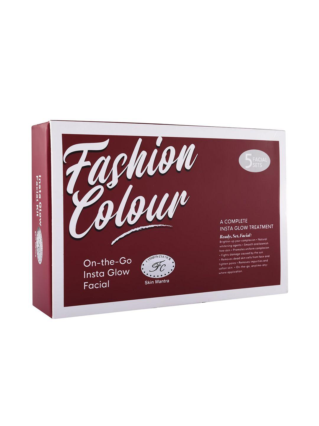 fashion colour on-the-go insta glow facial kit - 125g