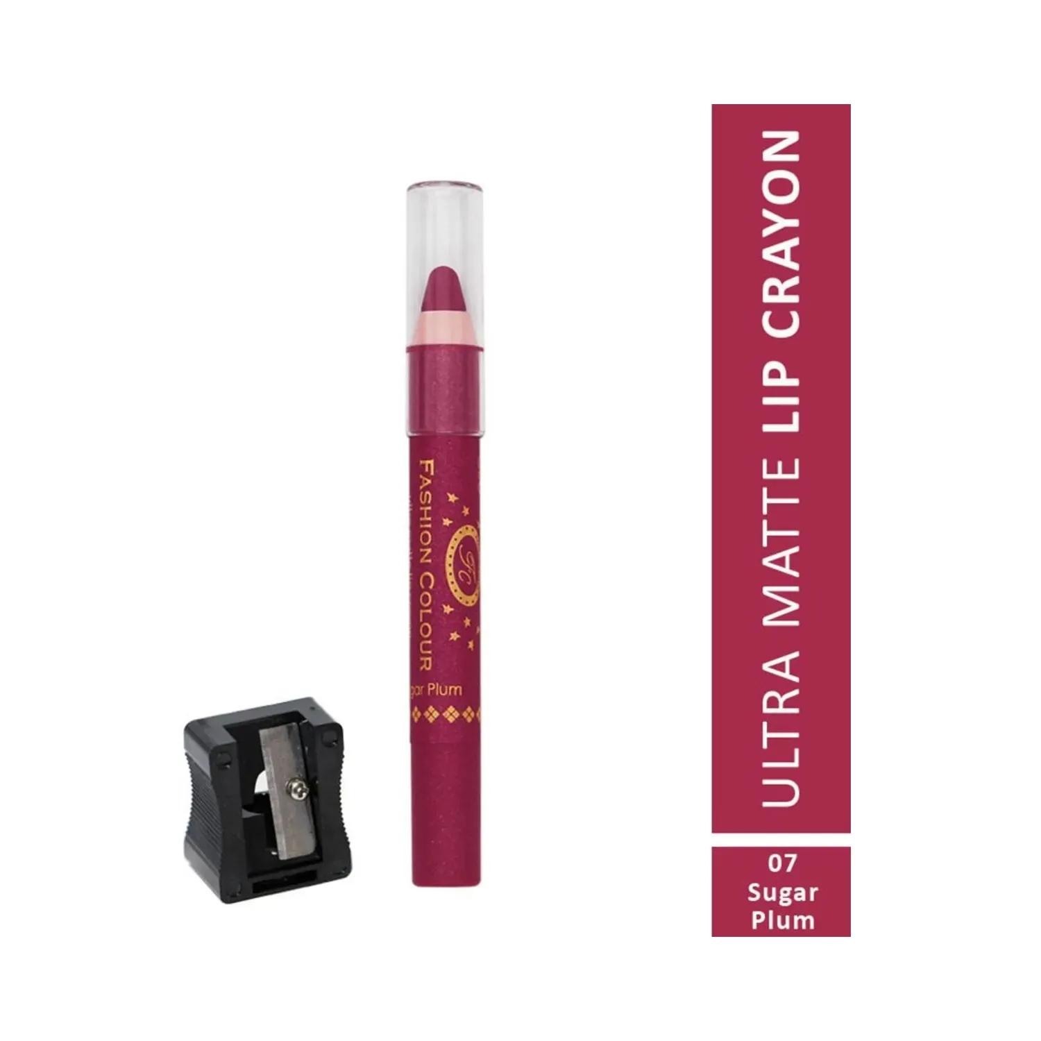 fashion colour ultra matte lip crayon - 07 sugar plum (2.8g)