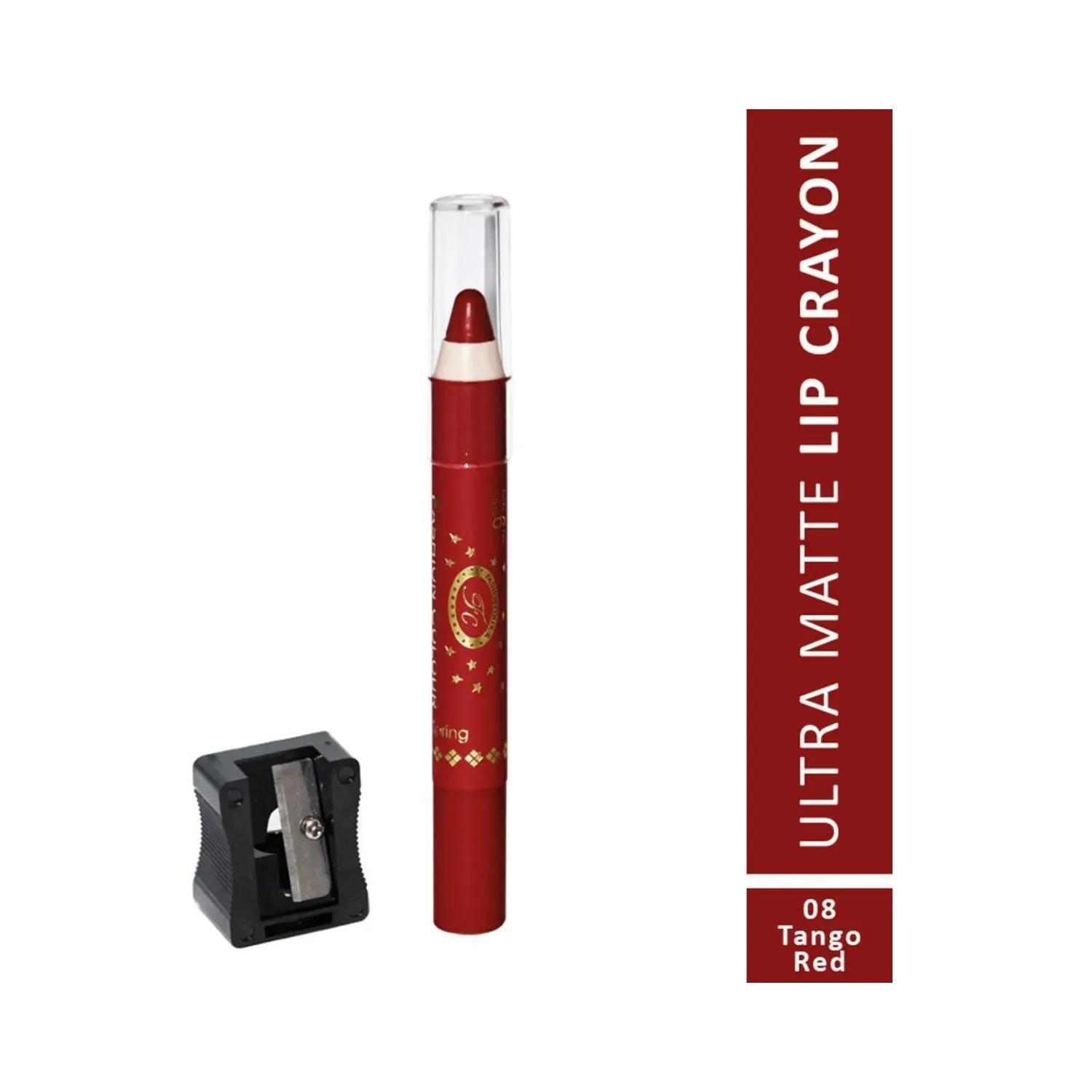 fashion colour ultra matte lip crayon - 08 tango red (2.8g)