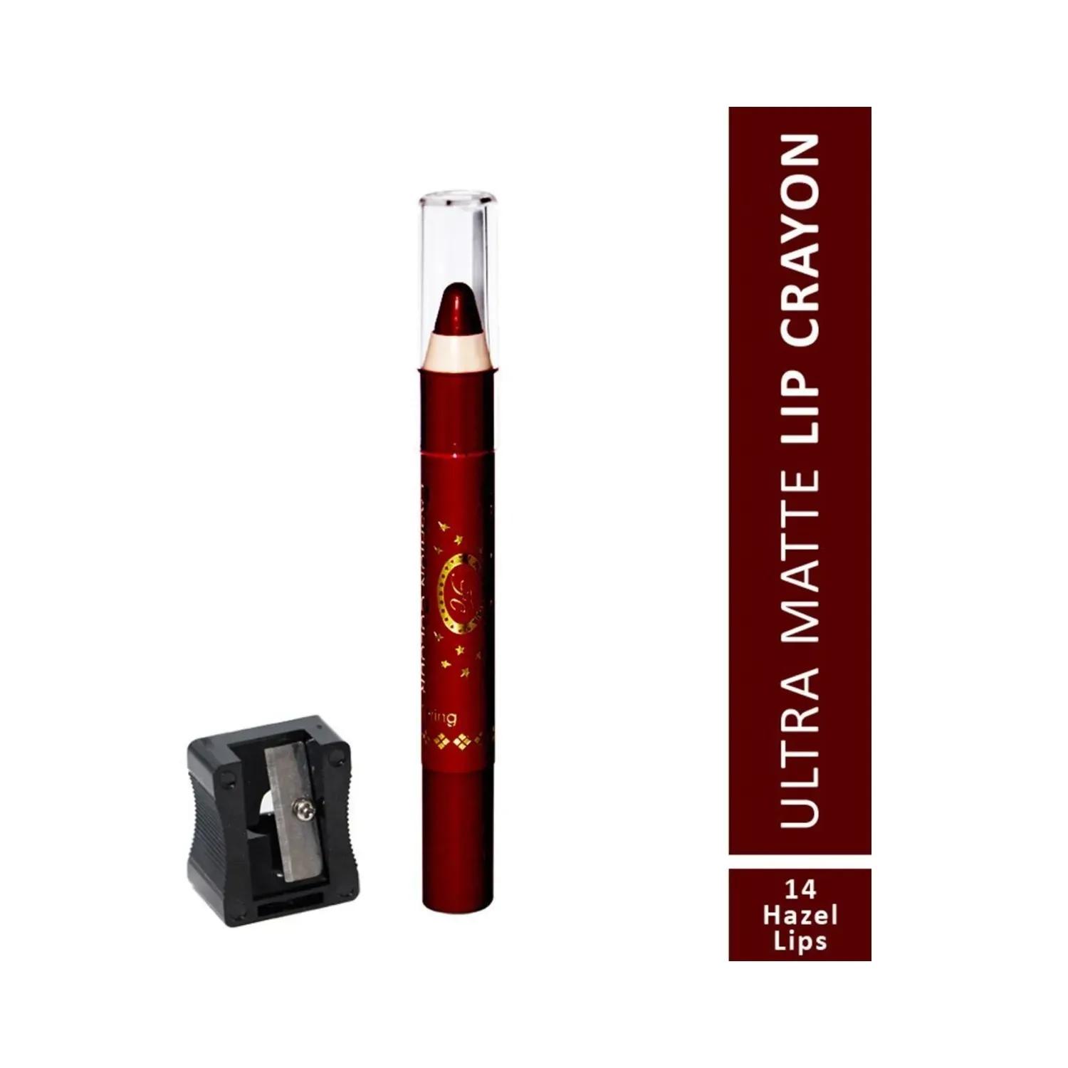 fashion colour ultra matte lip crayon - 14 hazel lips (2.8g)