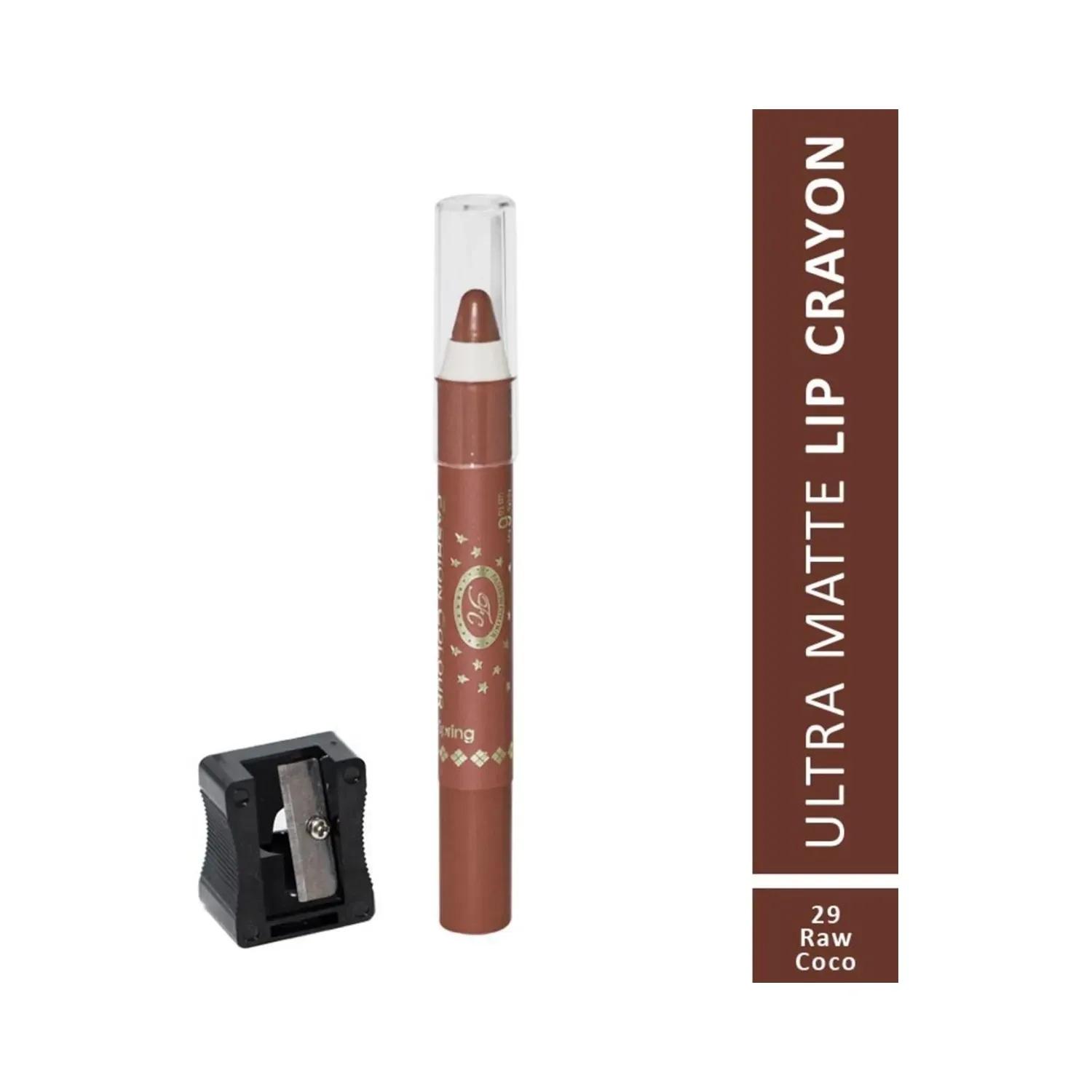 fashion colour ultra matte lip crayon - 29 raw coco (2.8g)