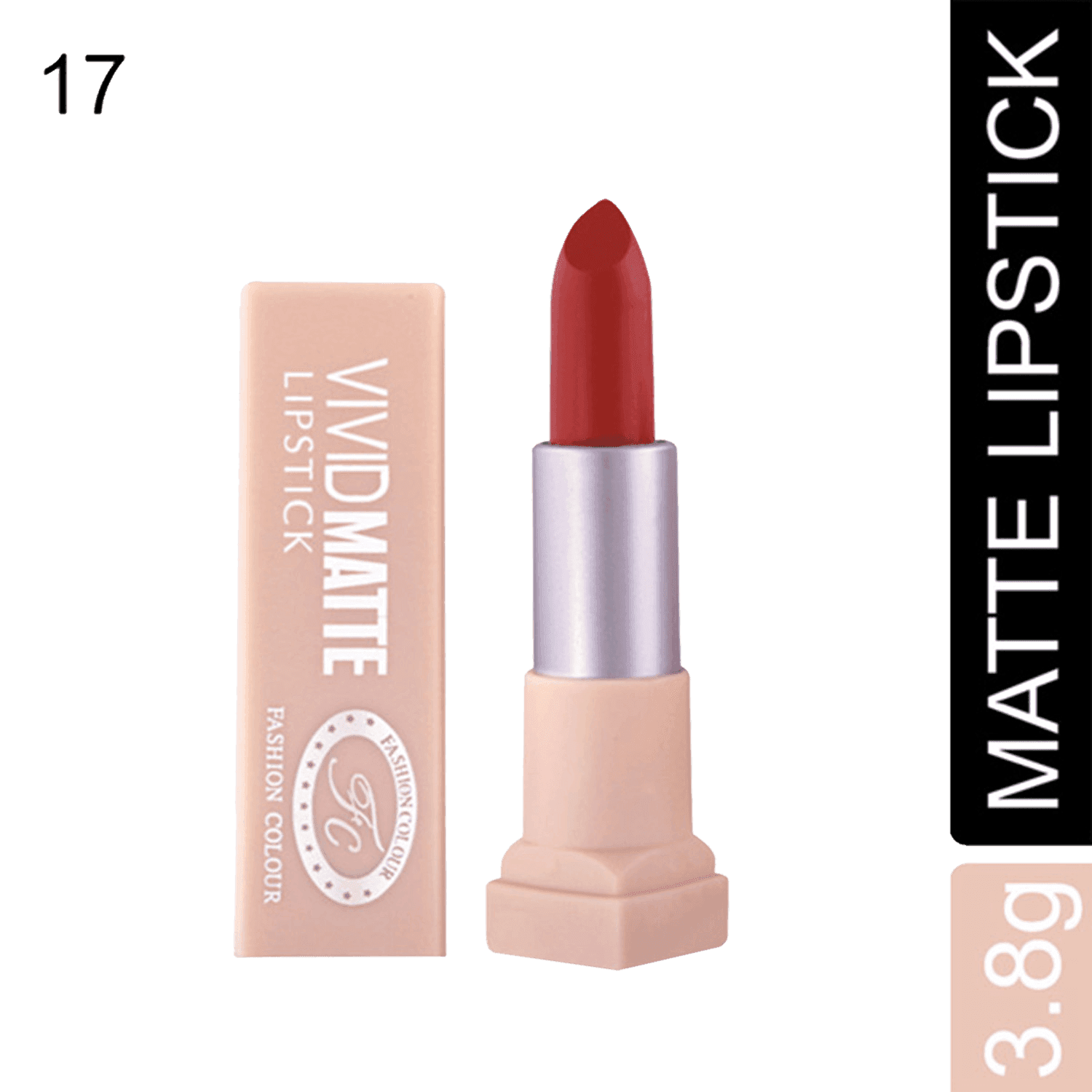 fashion colour vivid matte lipstick - 17 cranberry (3.8g)