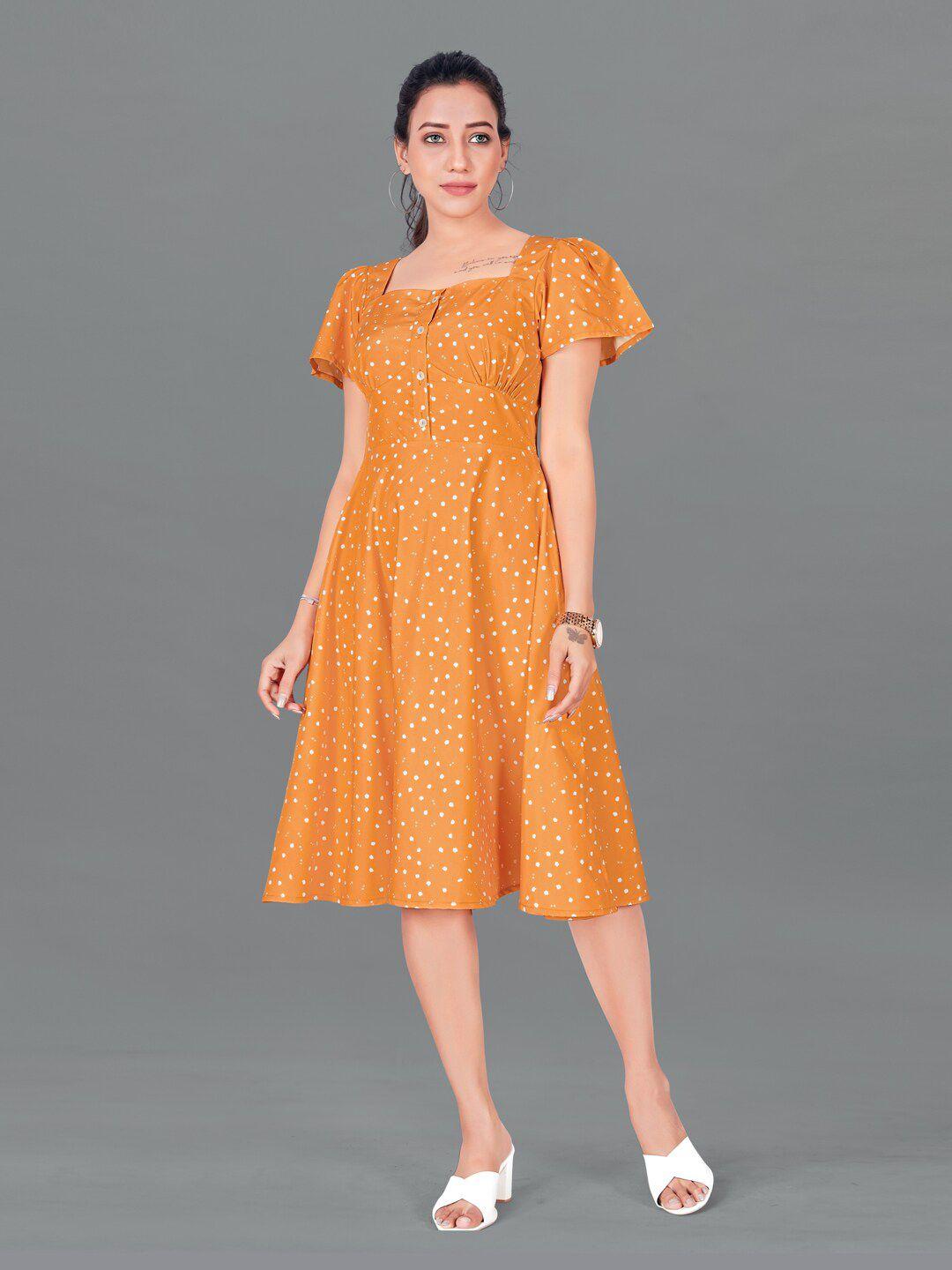 fashion dream orange dress