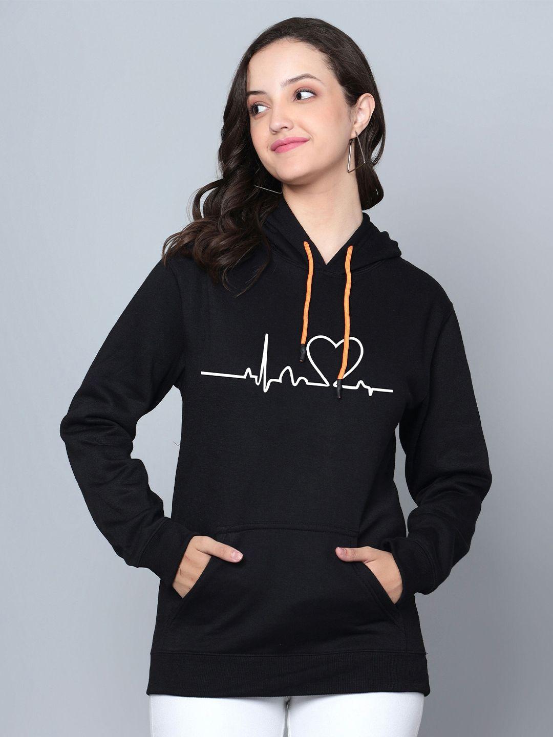 fashion and youth graphic printed hooded fleece pullover