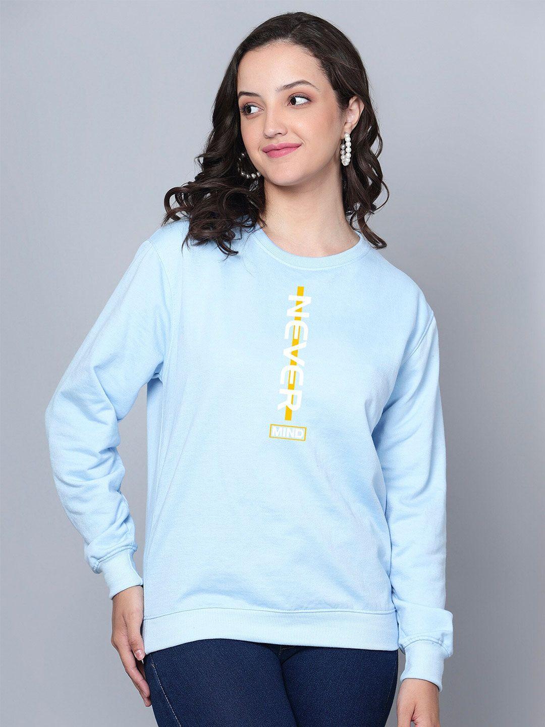 fashion and youth typography printed fleece pullover