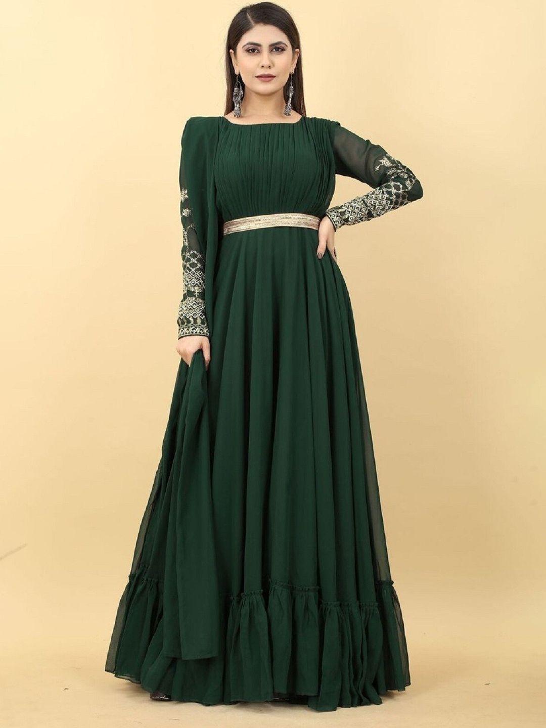 fashion basket fit and flare maxi ethnic dress