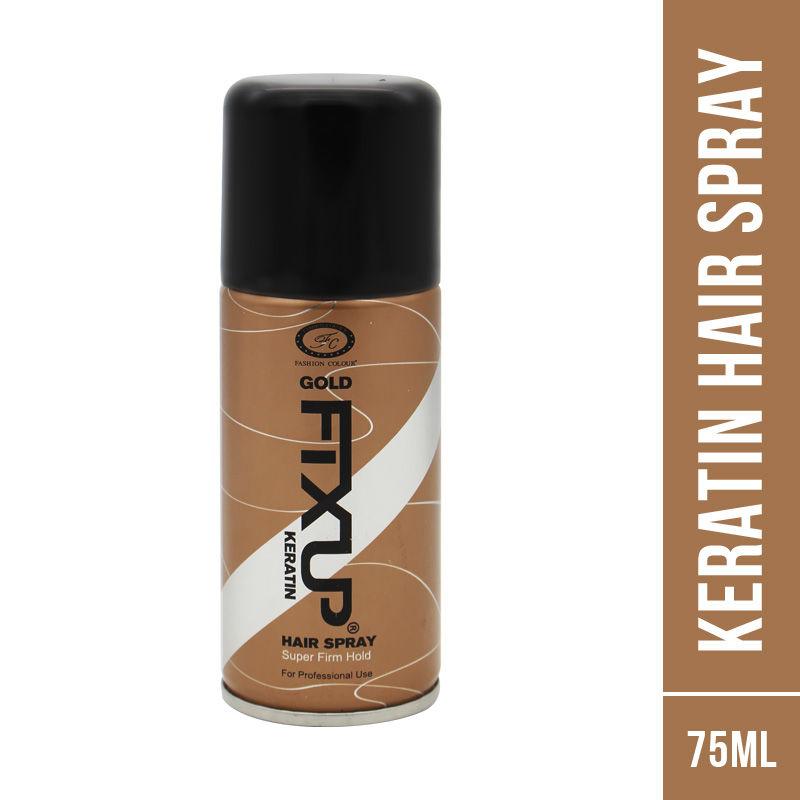 fashion colour fixup keratin super firm hold hair spray