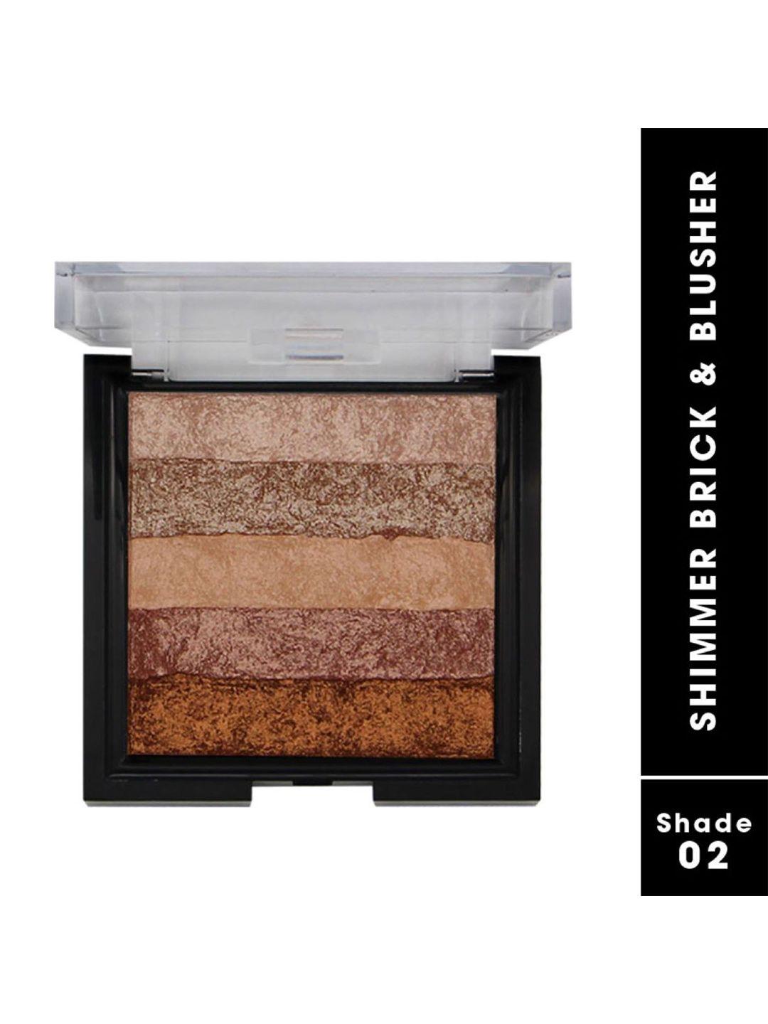 fashion colour long lasting 2-in-1 shimmer brick & blusher 8g - shade 02