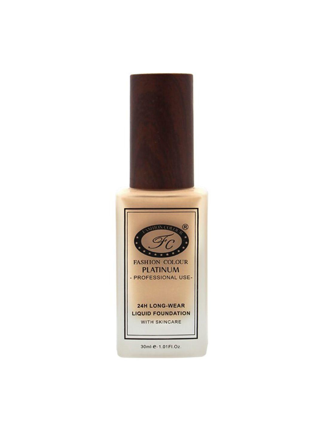 fashion colour platinum 24hr longwear matte liquid foundation with skincare 30ml - amber