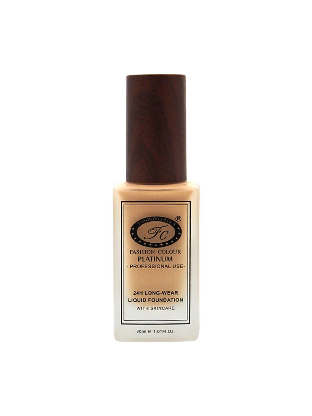 fashion colour platinum 24hr longwear matte liquid foundation with skincare 30ml - bronze