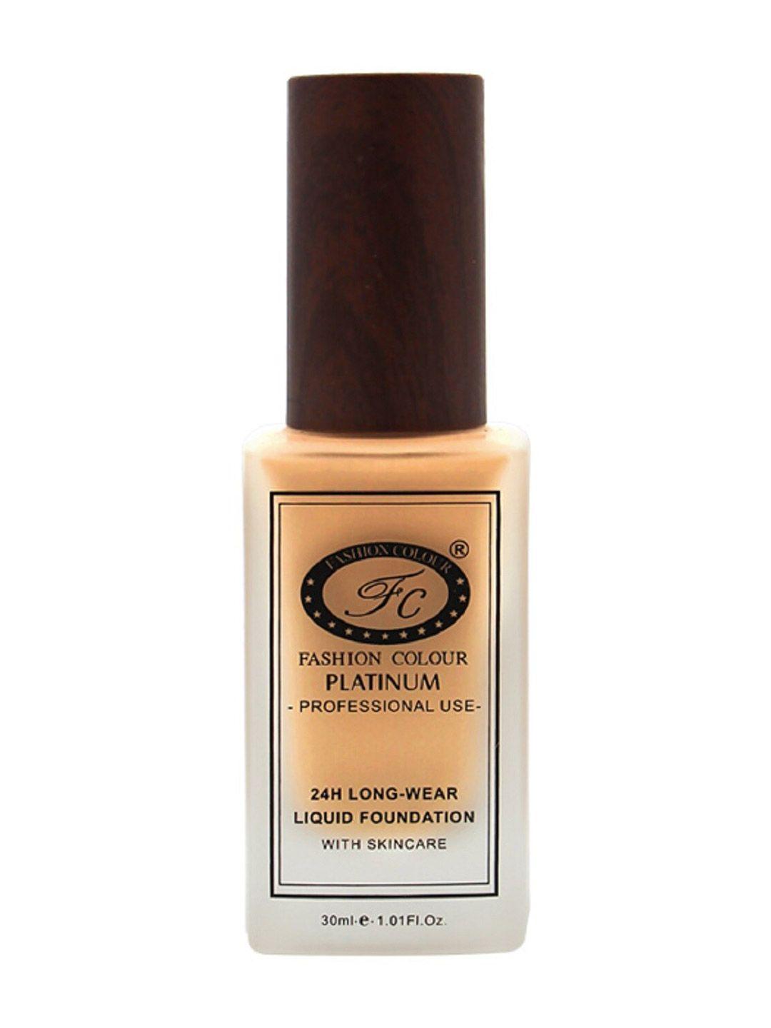 fashion colour platinum 24hr longwear matte liquid foundation with skincare 30ml - sunset