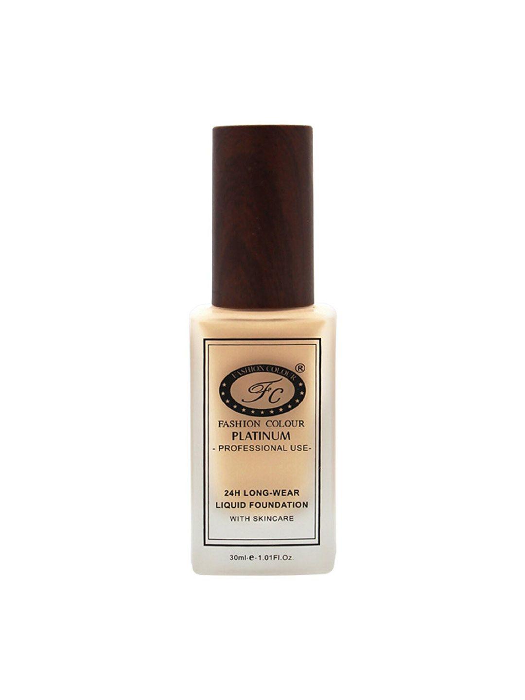 fashion colour platinum 24hr longwear matte liquid foundation with skincare 30ml - warm