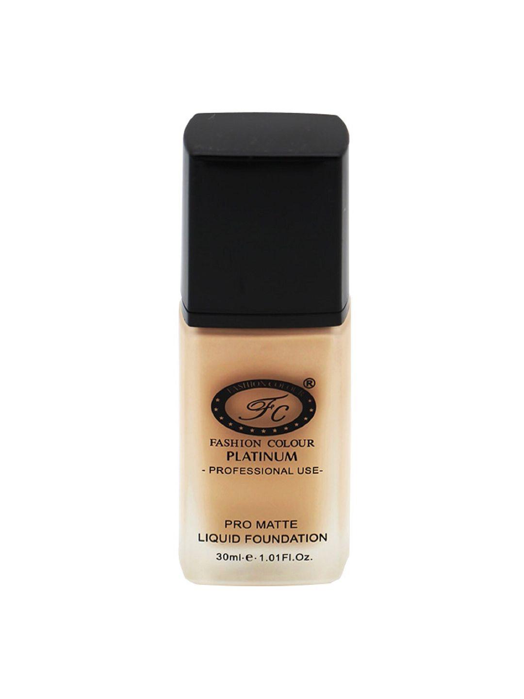 fashion colour platinum professional use pro matte liquid foundation 30 ml - buff