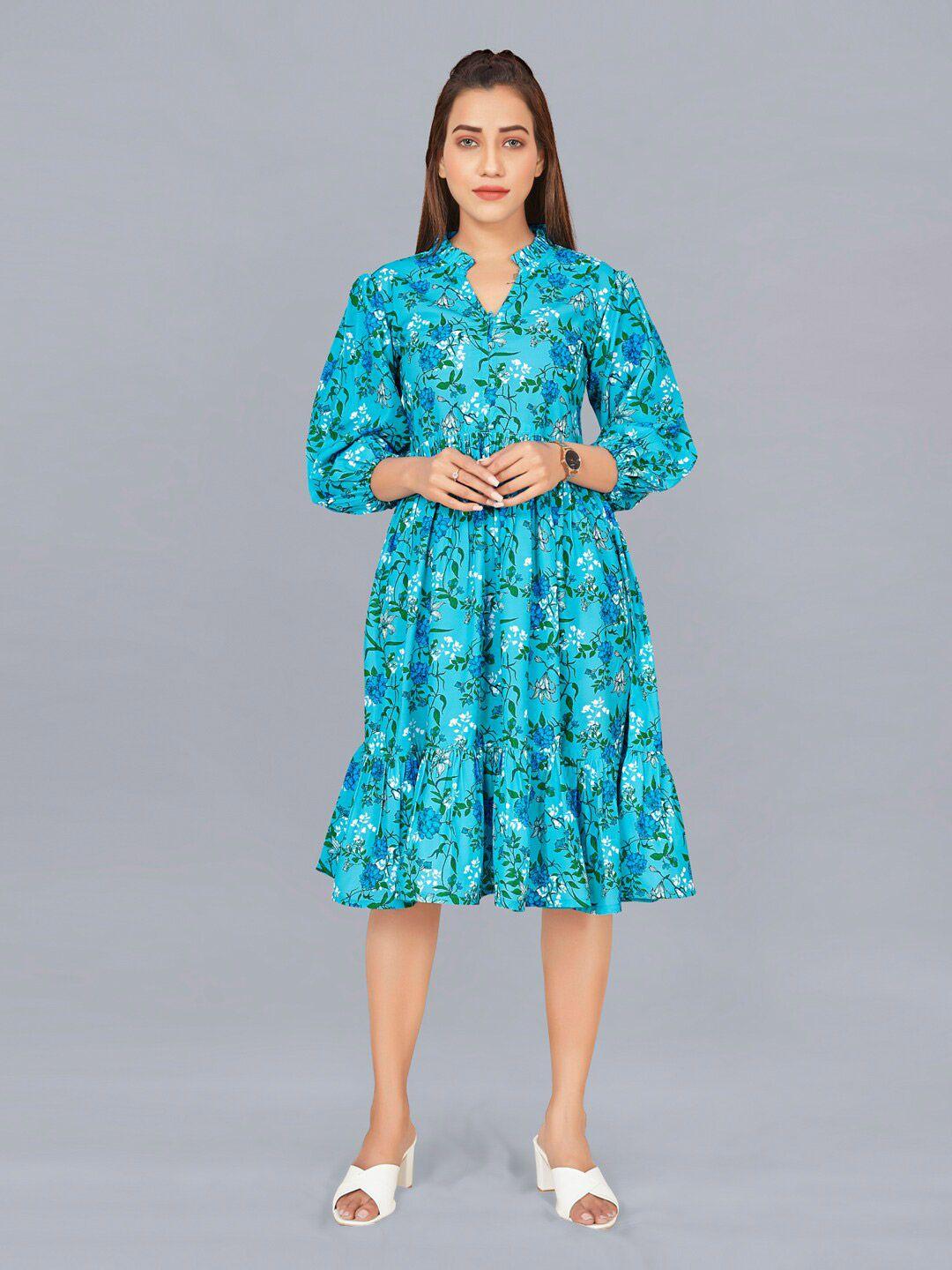 fashion dream blue floral dress