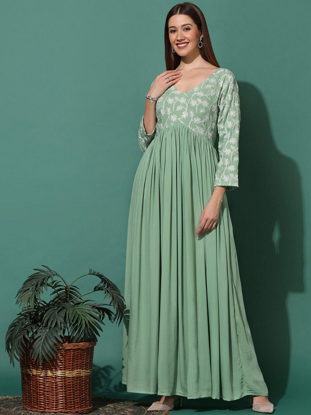 fashion dream embroidered anarkali kurta