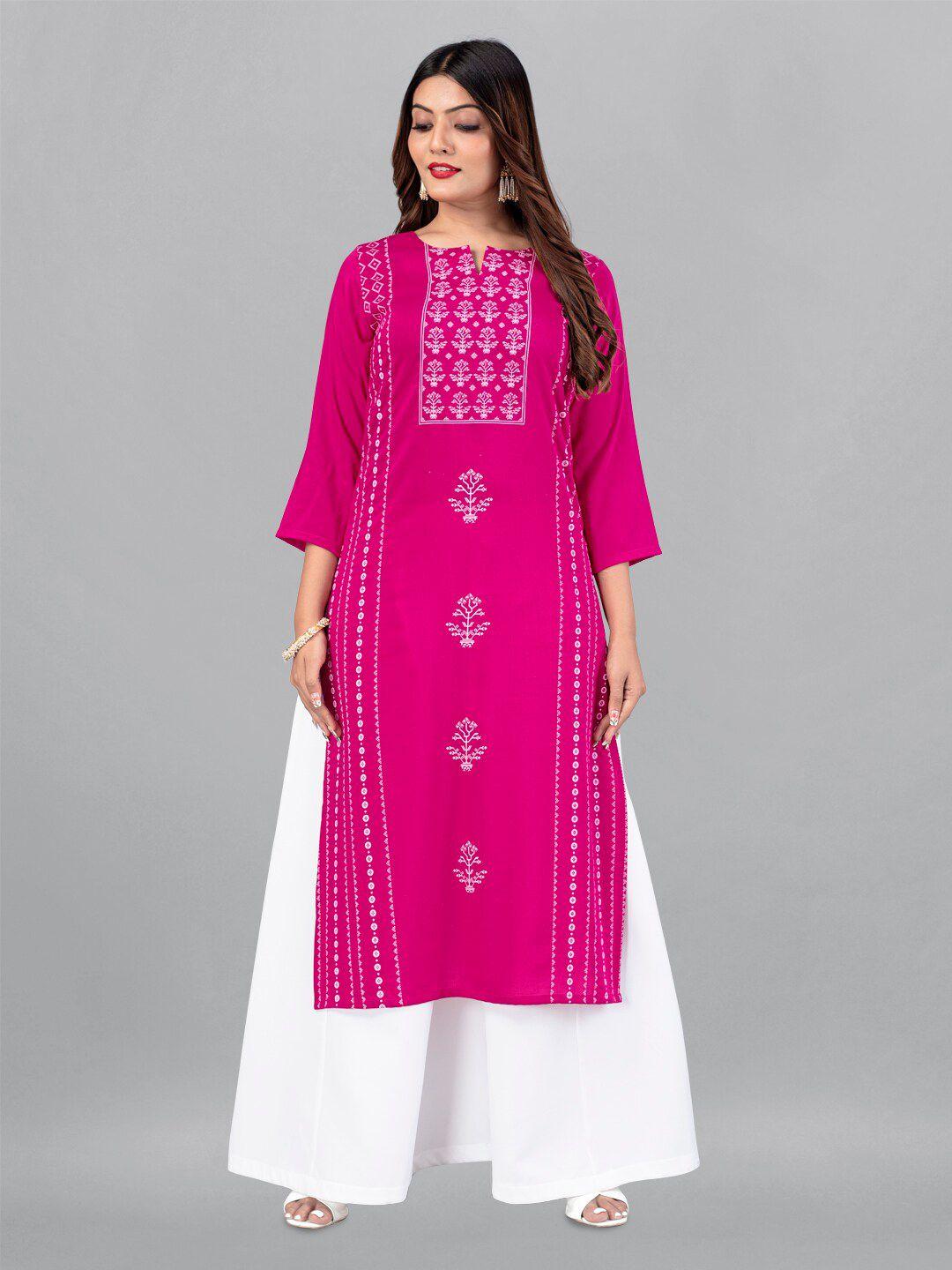 fashion dream ethnic motifs printed cotton silk kurta