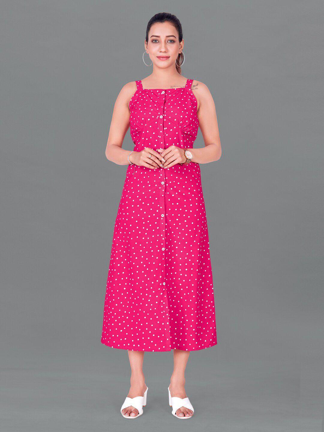 fashion dream pink midi dress