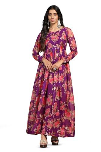 fashion dream women’s maxi length dress|one piece dress|a line dresses|maxi dress|long dresses gown for women(fdwdrs00272 prp l_purple_l)