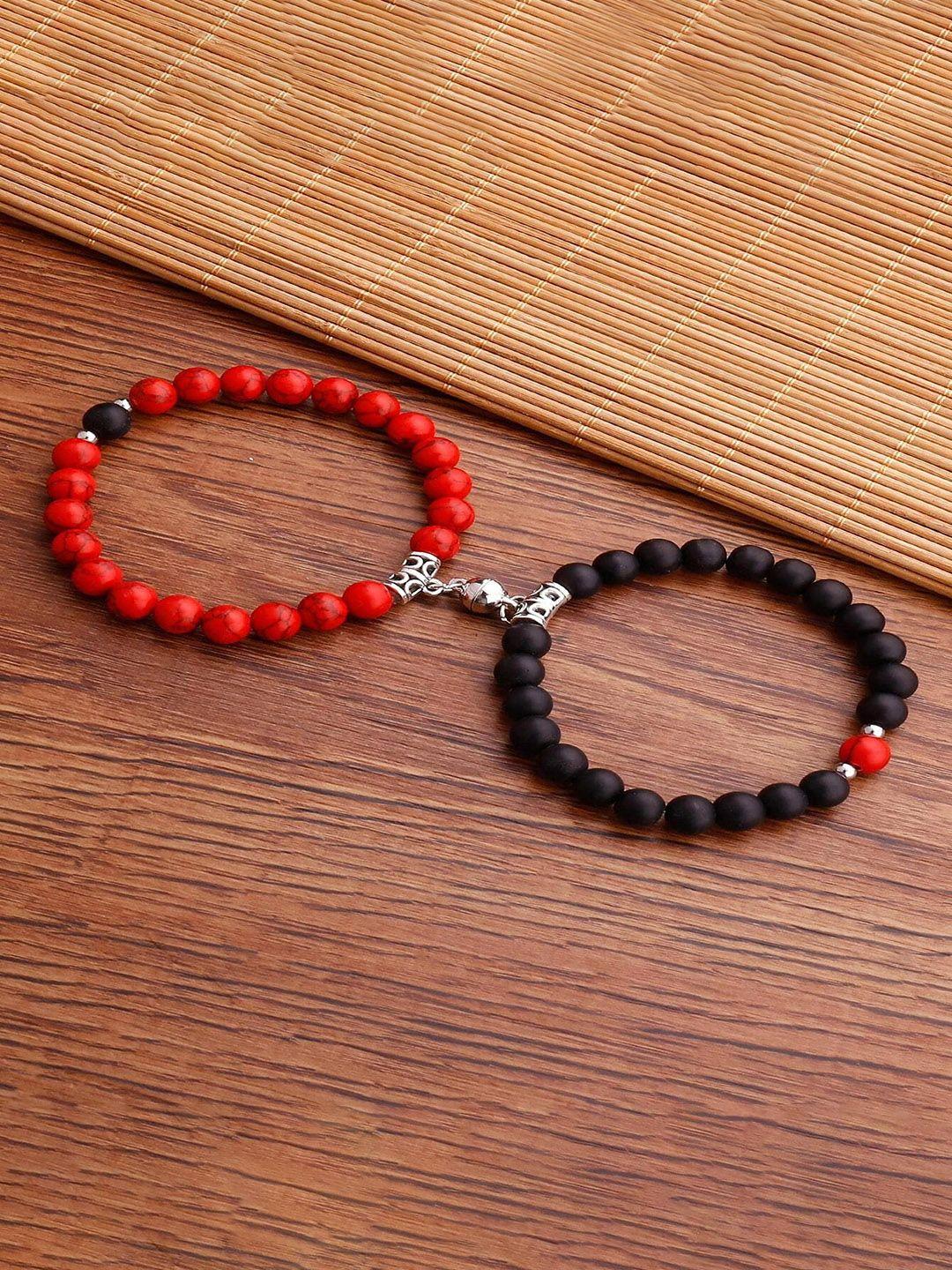 fashion frill magnetic beads couple bracelet