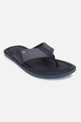 fashion leather slipon mens sandals - grey