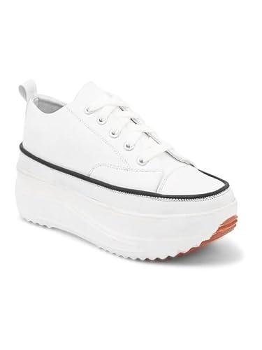 fashion victim 627 women's white sneaker - 6 uk