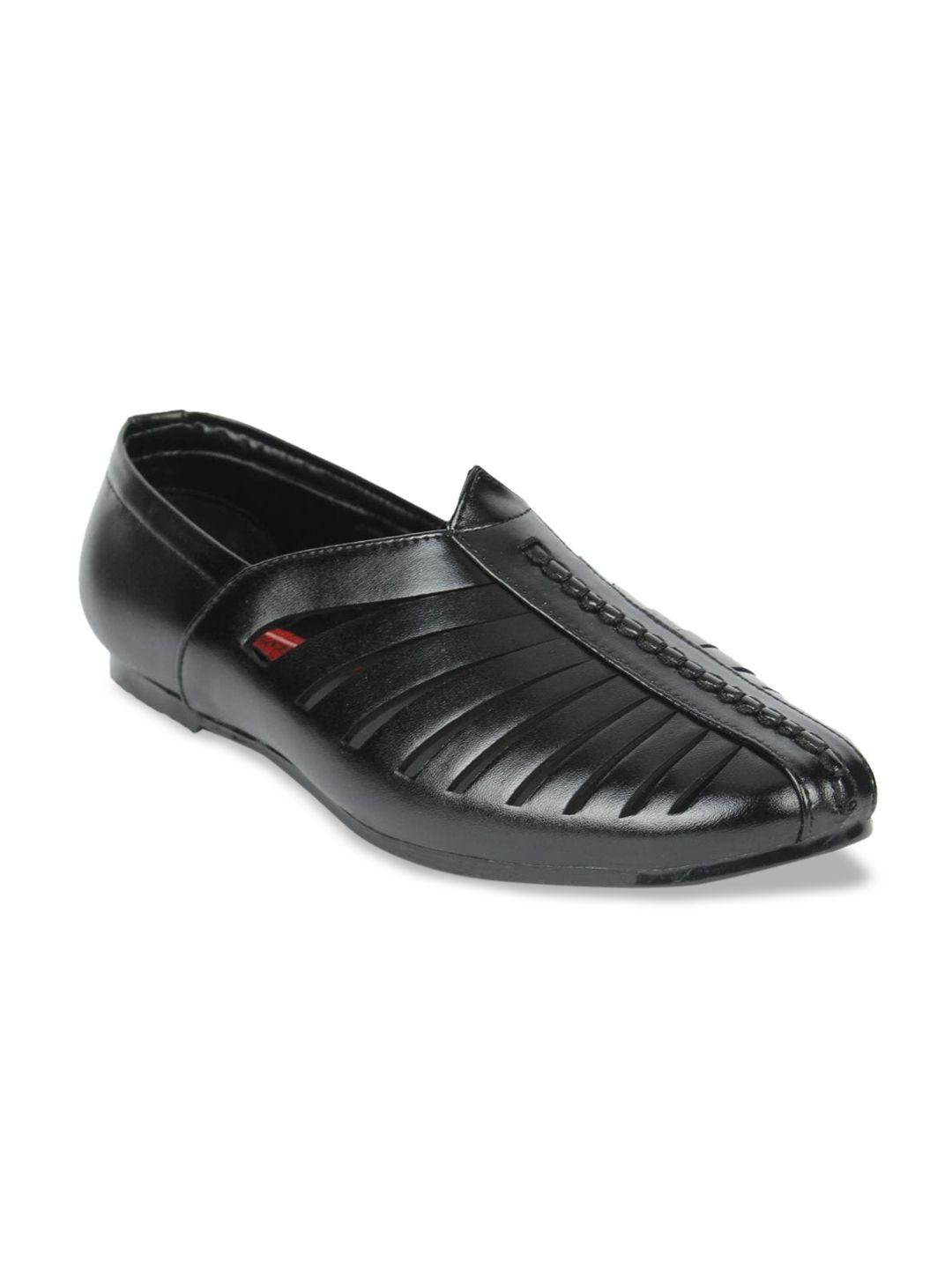 fashion victim men black slip-on shoes