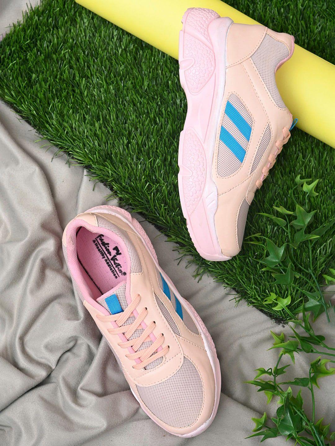 fashion victim women pink solid sneakers