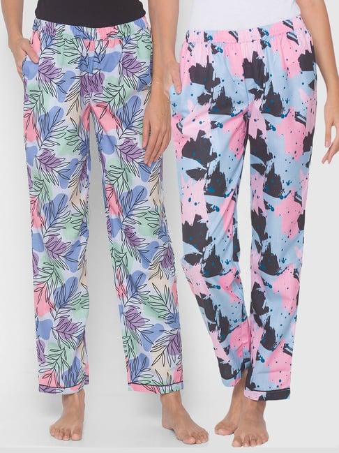 fashionrack blue abstract pyjamas with pocket (pack of 2)