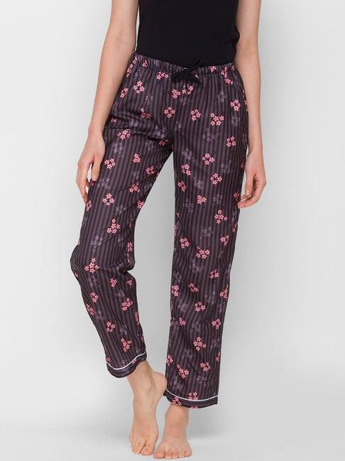 fashionrack brown floral pyjamas with pocket