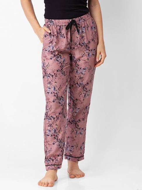 fashionrack brown floral pyjamas with pocket