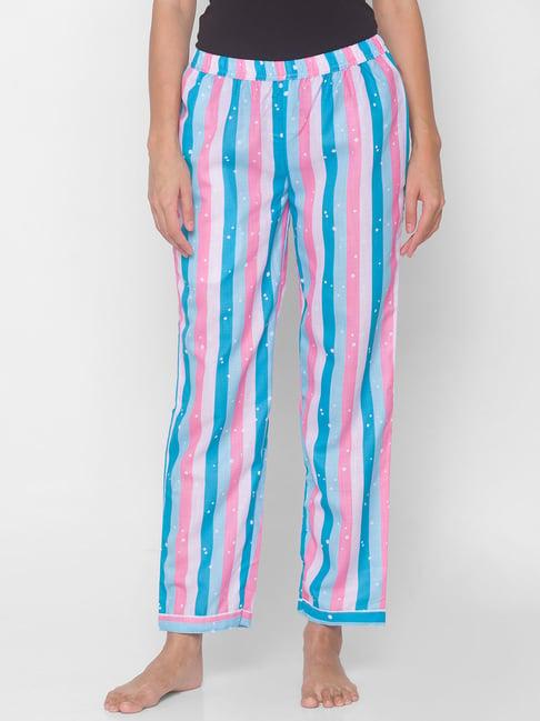 fashionrack pink stripes pyjamas with pocket