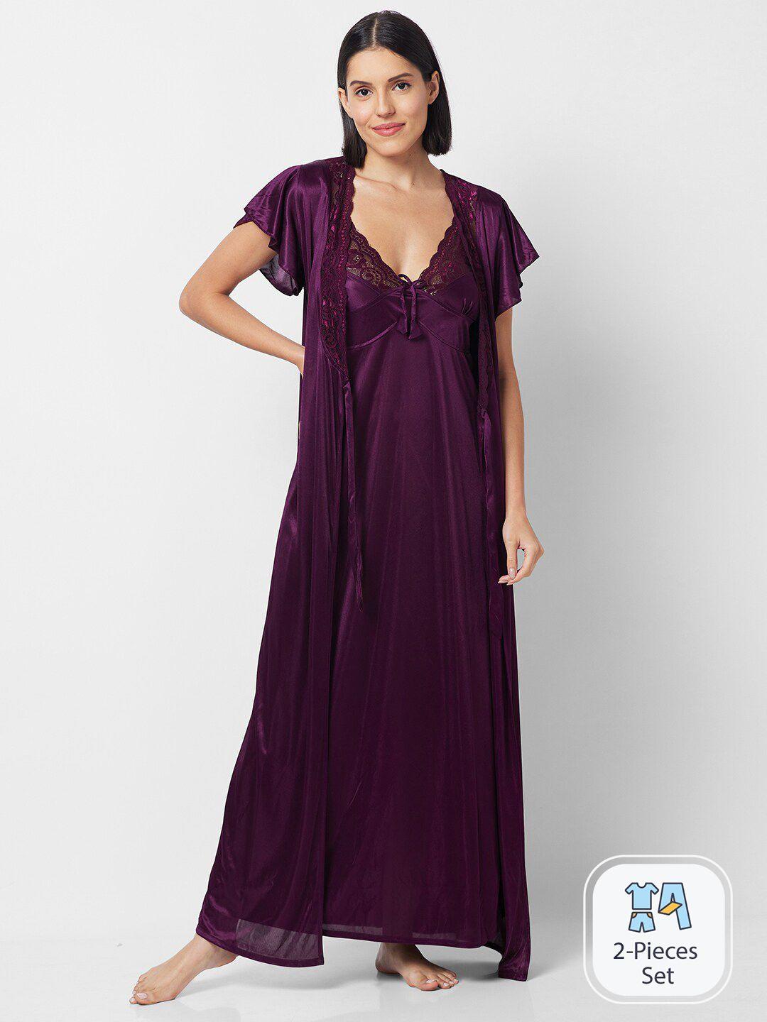 fashionrack satin maxi wrap nightdress