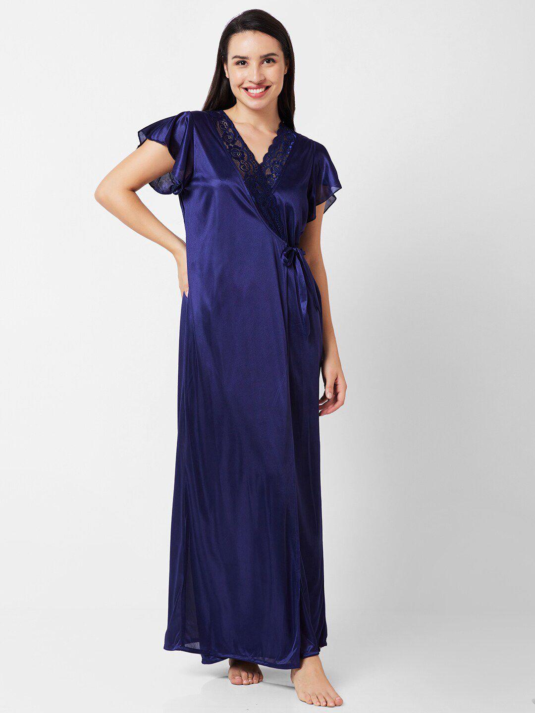 fashionrack shoulder straps satin maxi nightdress