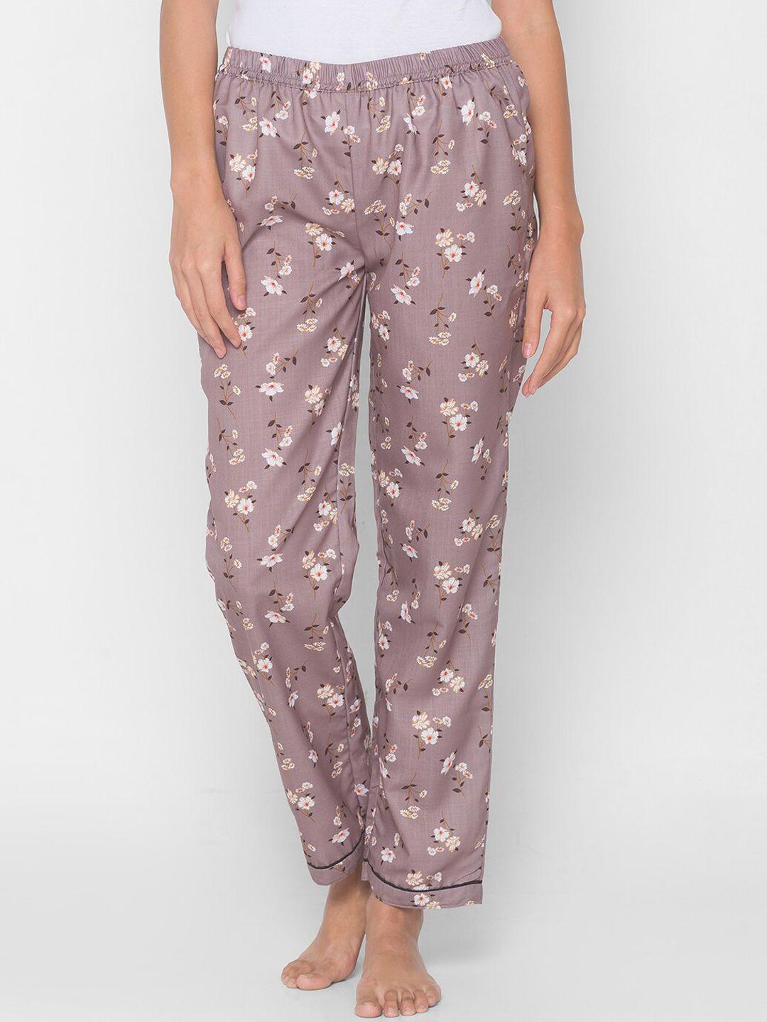 fashionrack women floral printed cotton lounge pants