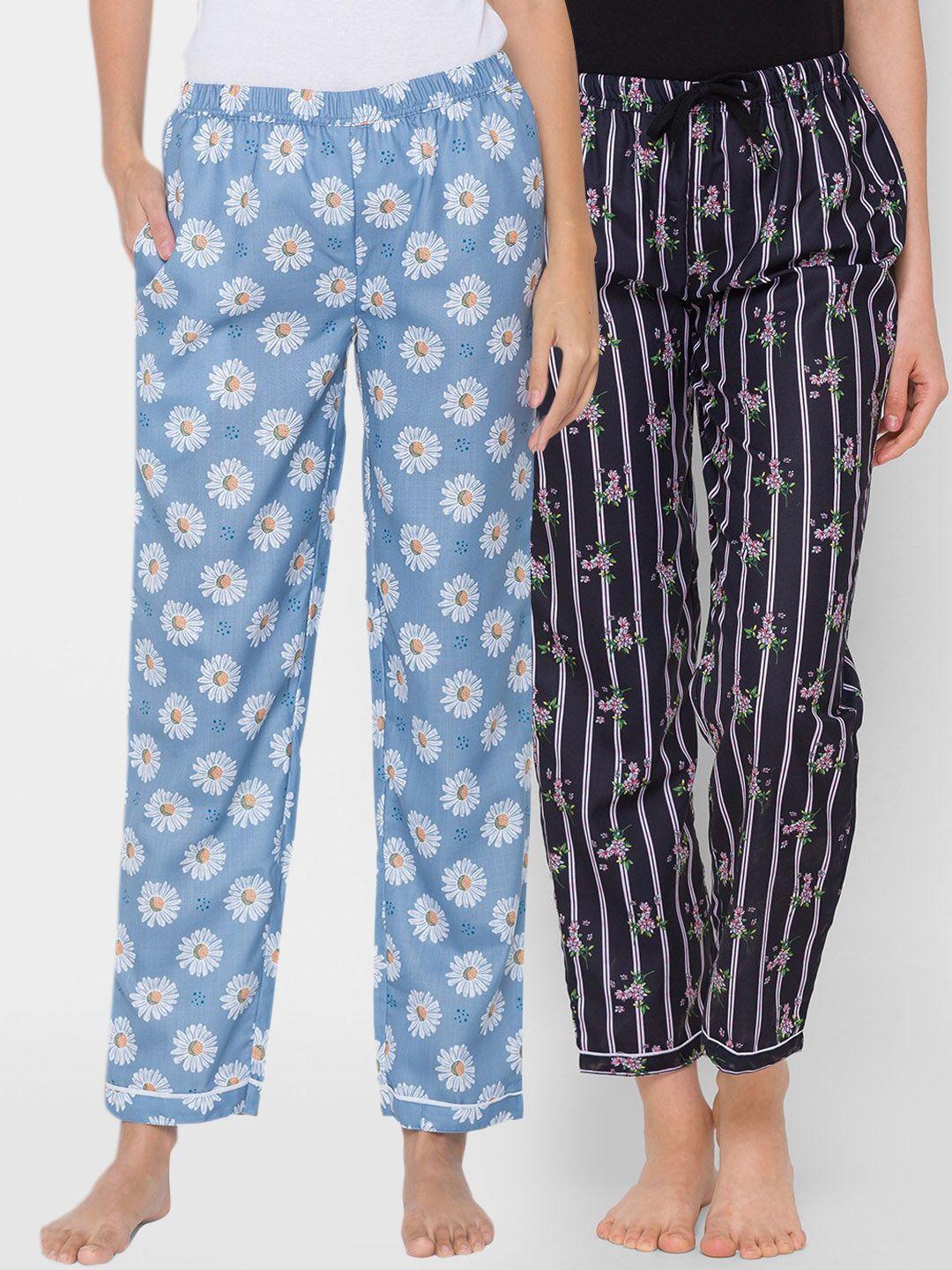 fashionrack women set of 2 cotton lounge pants