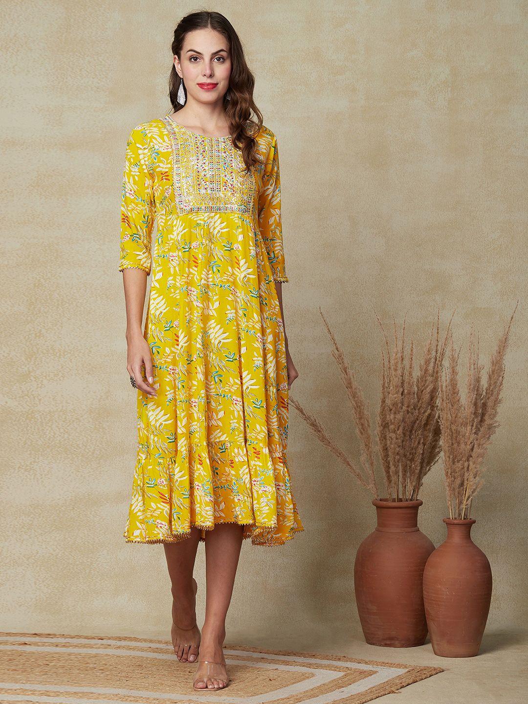 fashor-floral-printed-embroidered-a-line-midi-dress