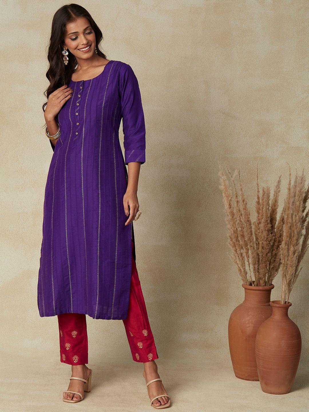 fashor embroidered thread work kurta