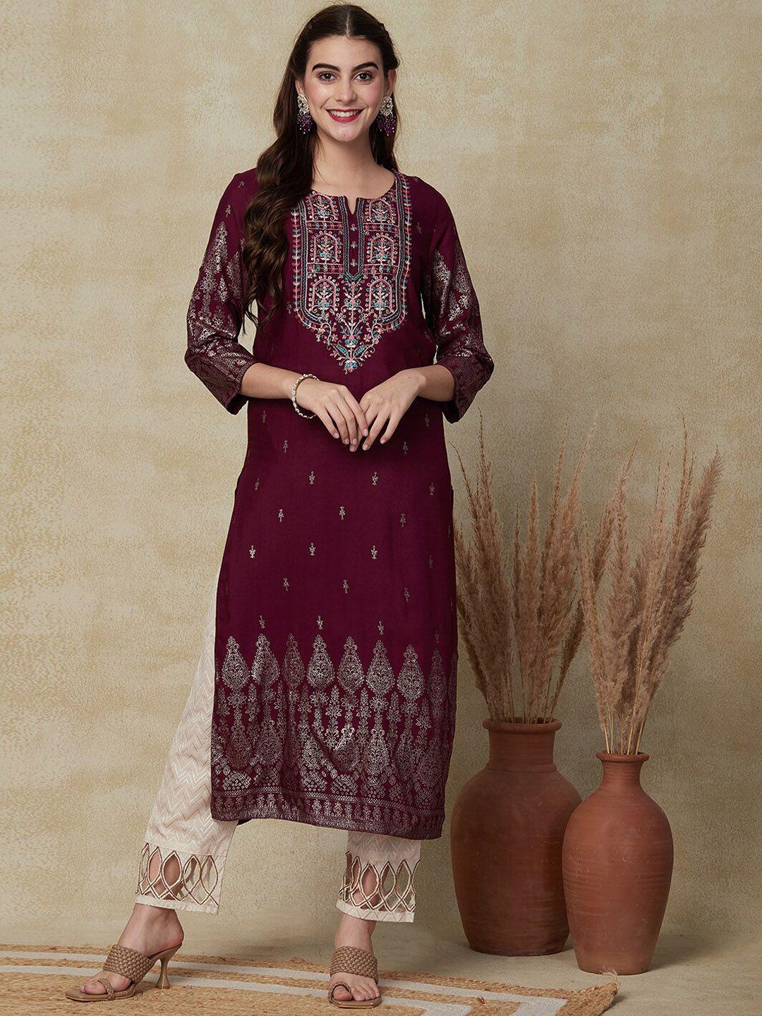 fashor ethnic motifs printed kurta