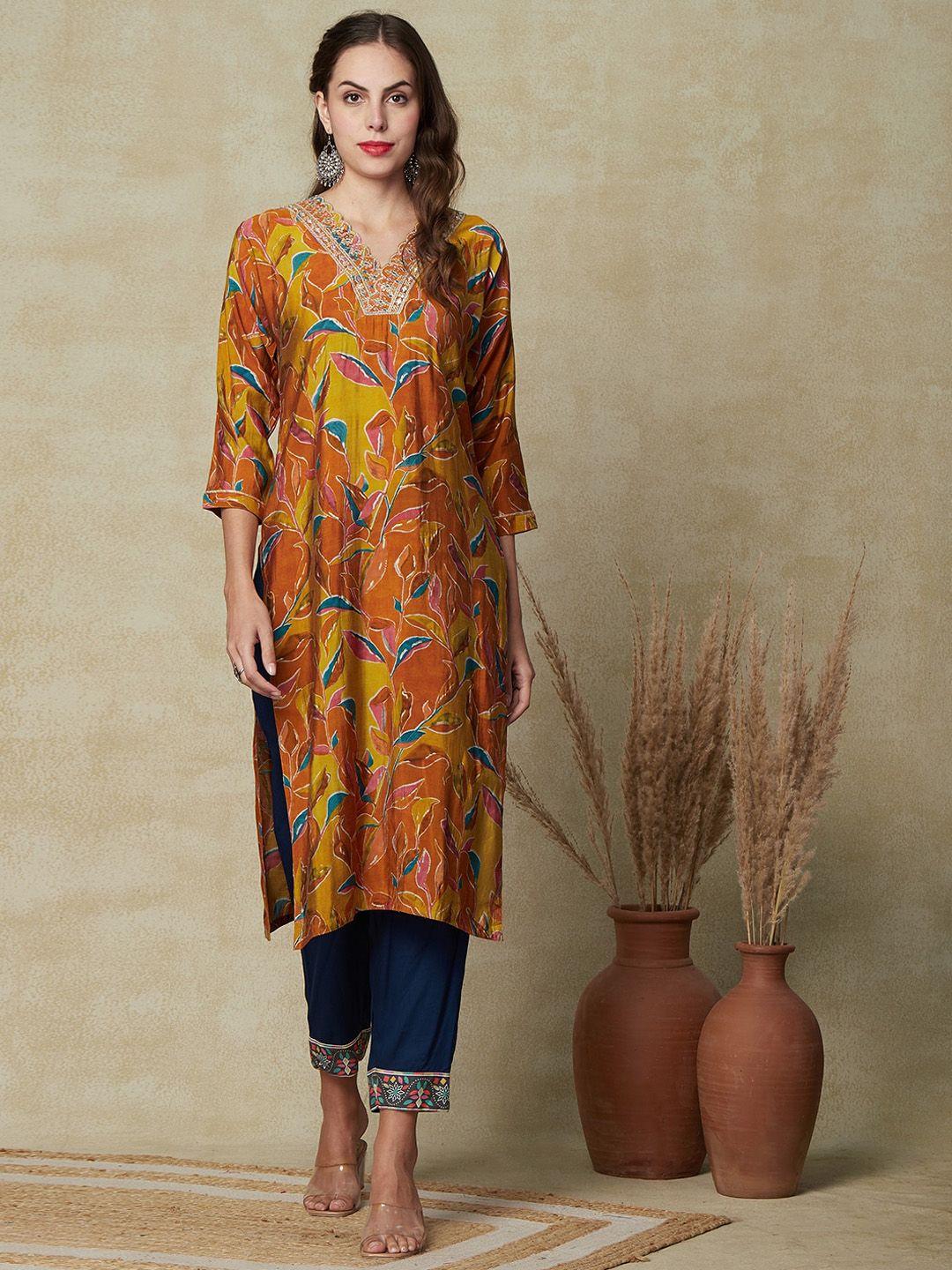 fashor floral printed kurta