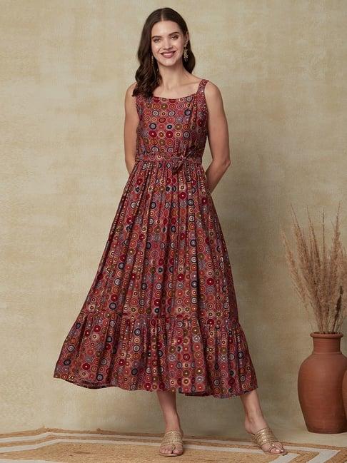 fashor multicolored embellished maxi dress