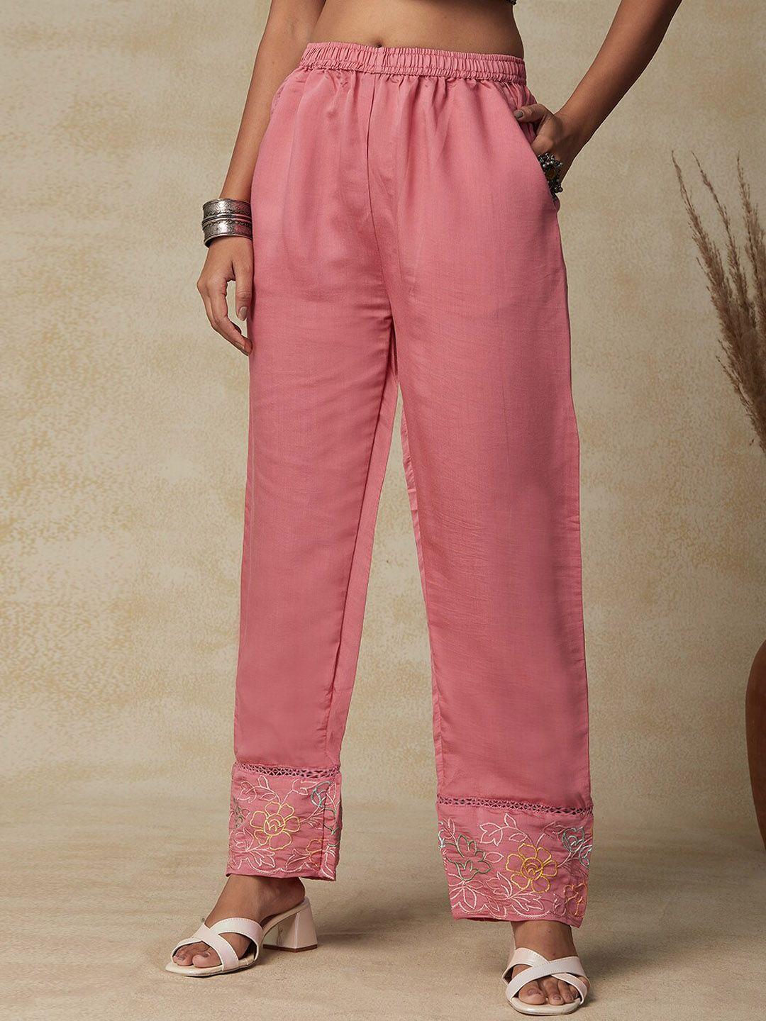 fashor women comfort fit regular trousers