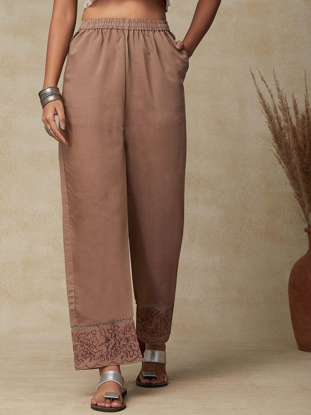 fashor women comfort parallel trousers