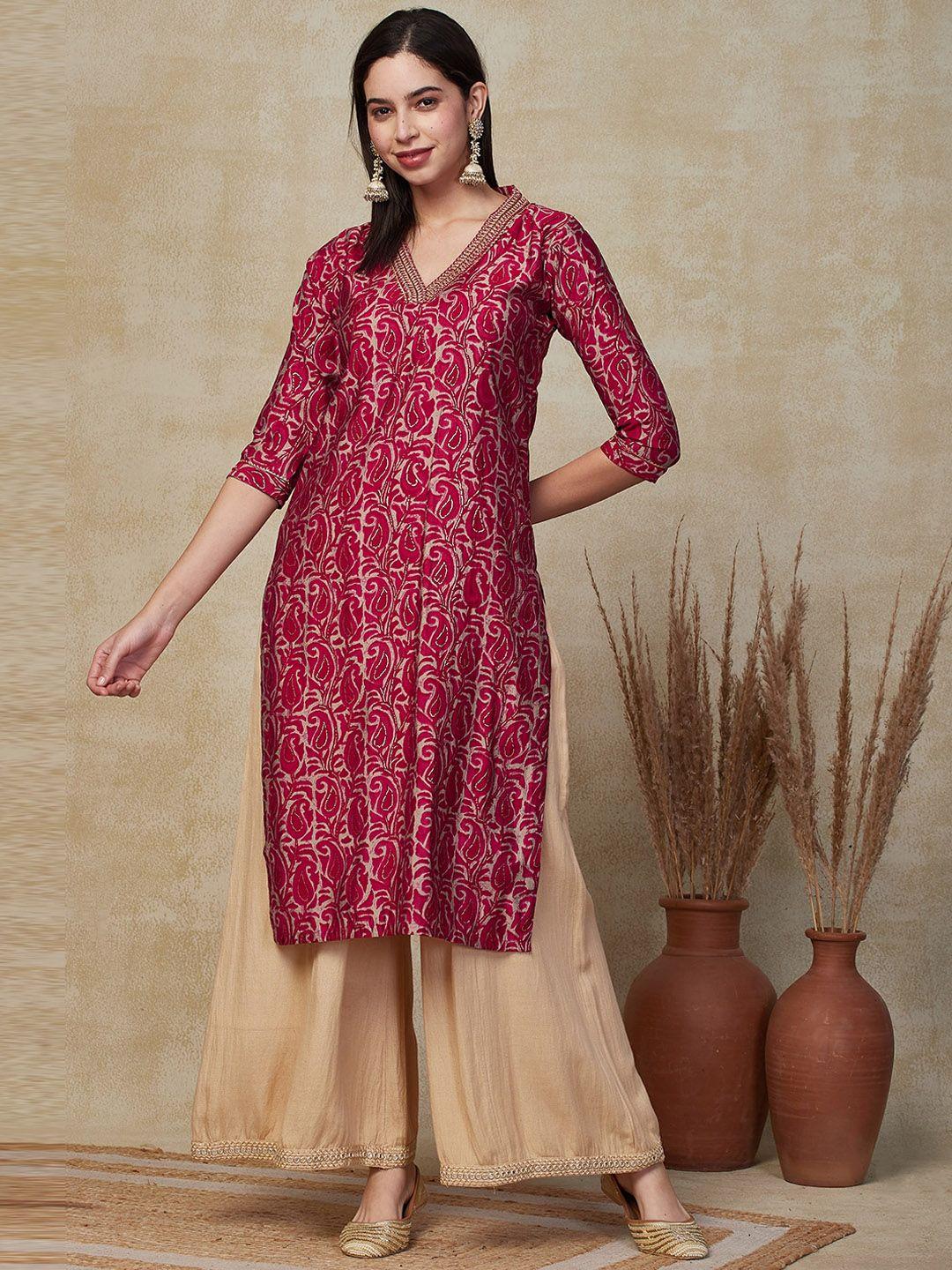 fashor women ethnic motifs printed kurta