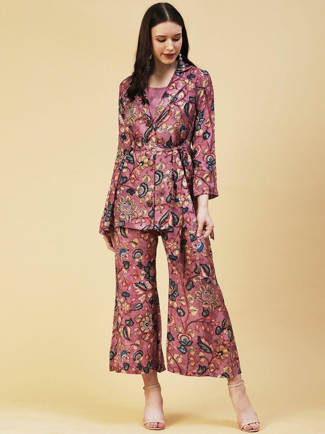 fashor women floral printed co-ords