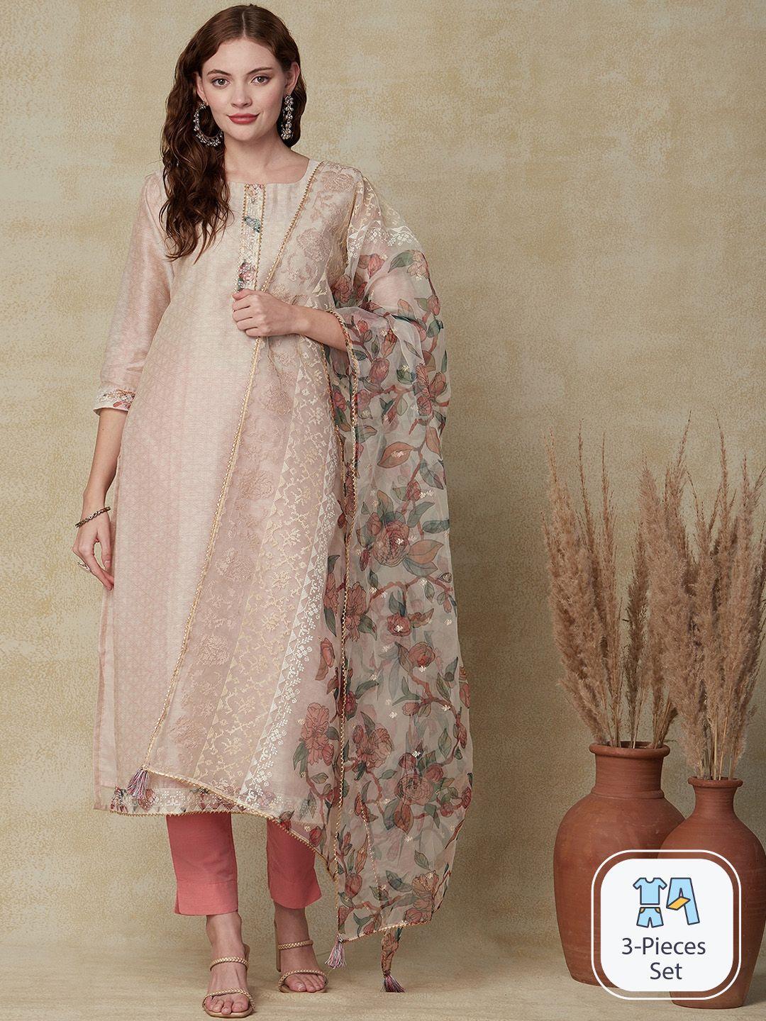 fashor woven design a-line kurta