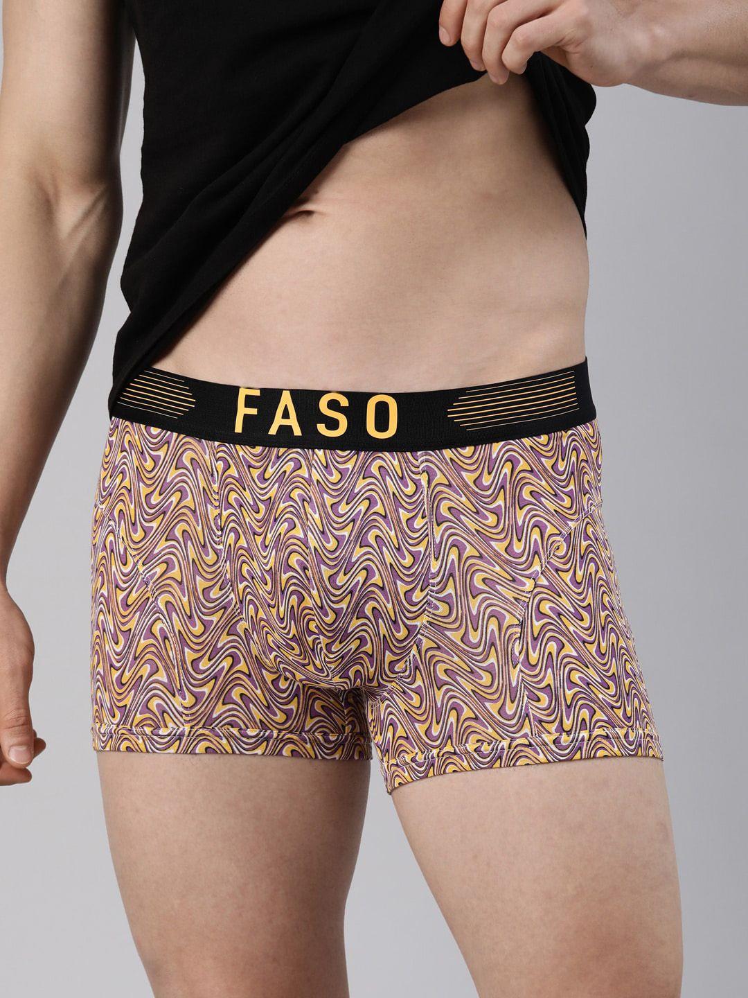 faso printed modal trunk ft7002-sq-brightviolet