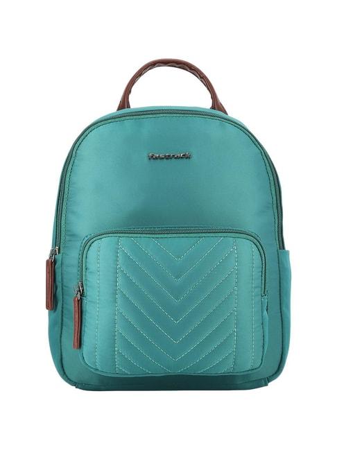 fastrack green quilted medium backpack