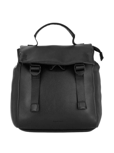 fastrack ss23 black solid medium backpack
