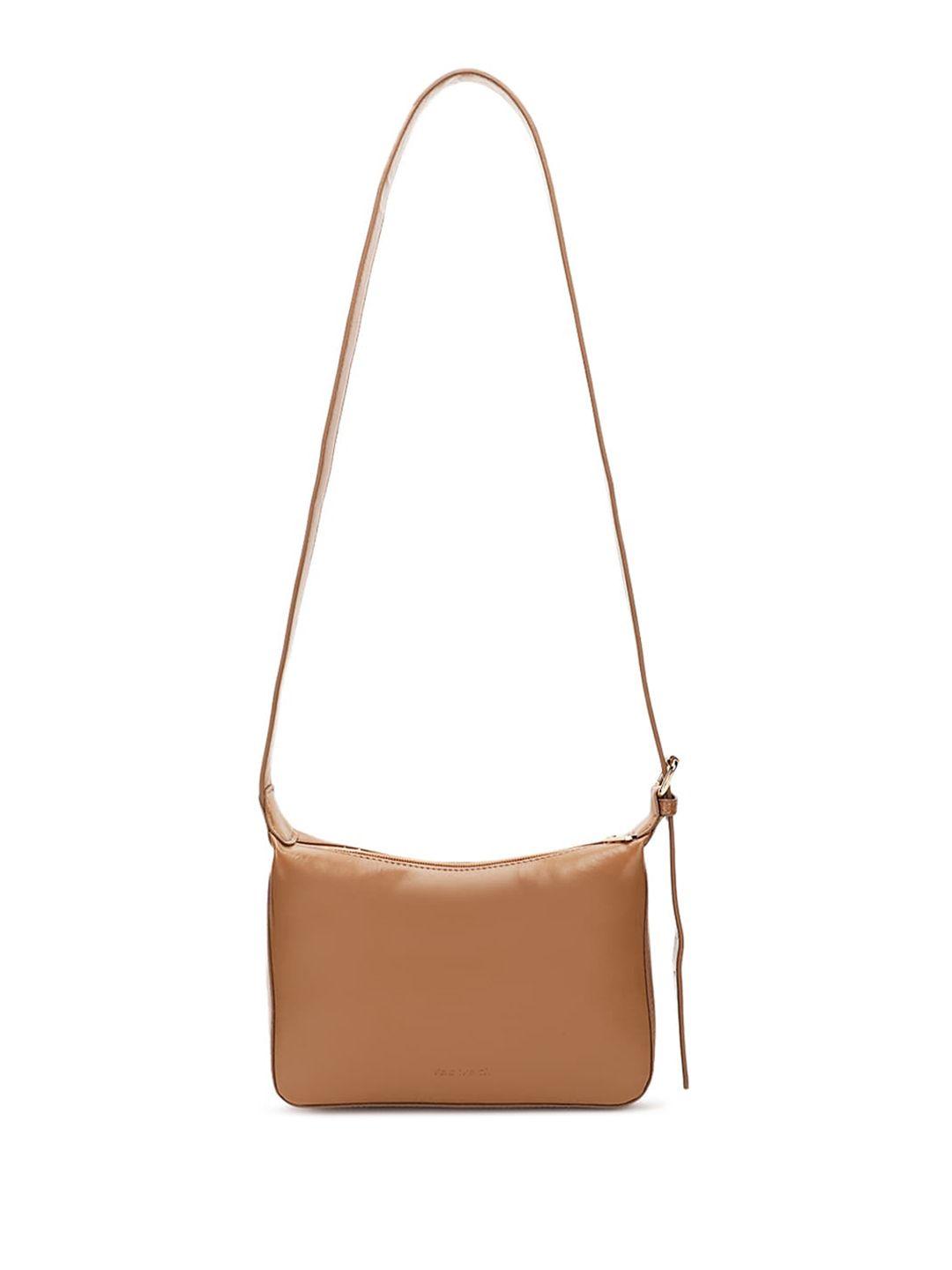 fastrack structured sling bag with buckle detail